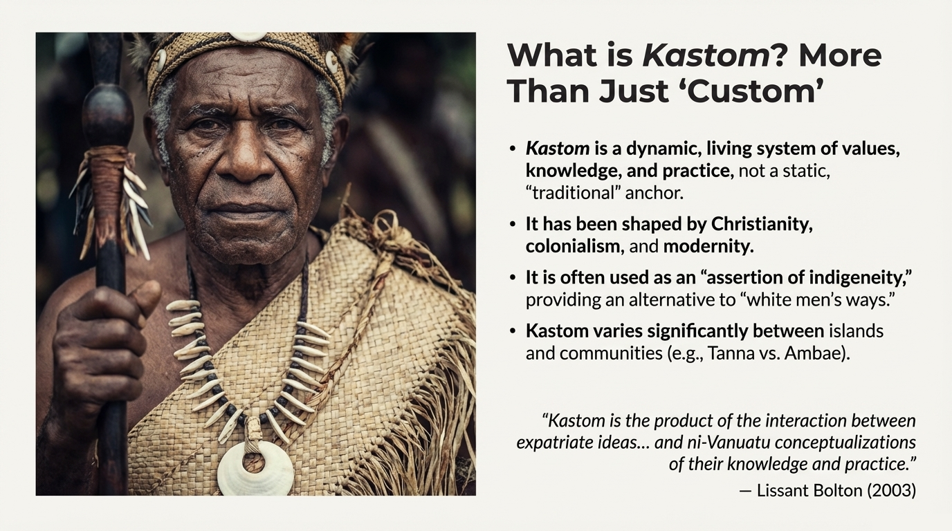 Diagram of Vanuatu’s formal justice system, from Court of Appeal down to Island Courts and customary land tribunals.
